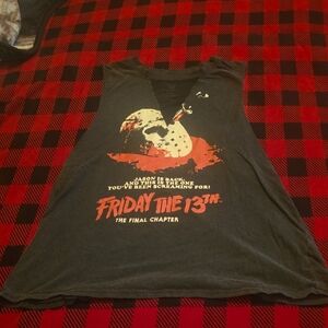 Hot Topic Dark Gray Friday the 13th Tank